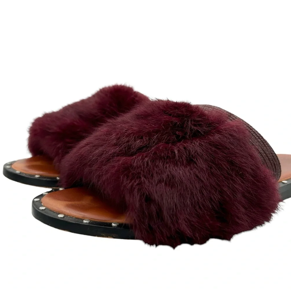 1. State Carrisma Fur Studded Slide Sandals (8M)